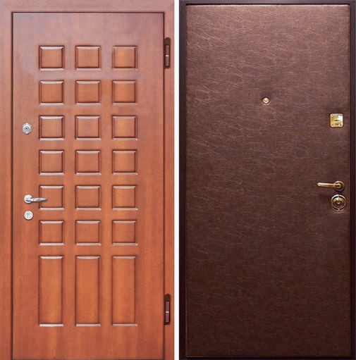 Входная металлическая дверь винилискожа + МДФ СП019